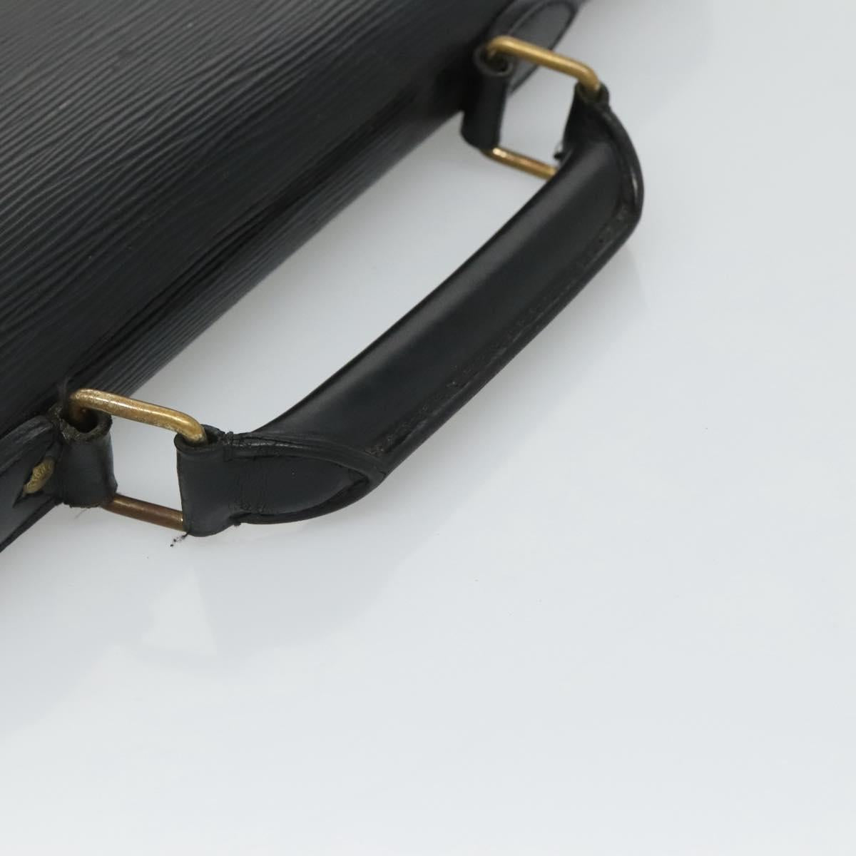 LOUIS VUITTON Epi Serviette Conseiller Business Bag Black M54422 LV Auth 118840