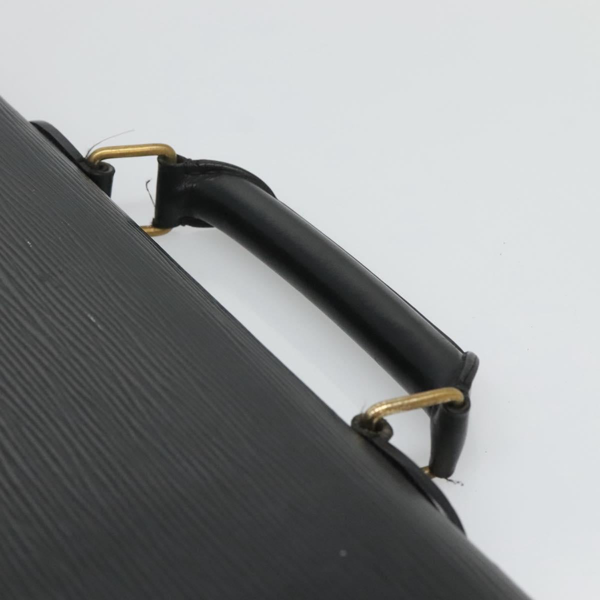 LOUIS VUITTON Epi Serviette Conseiller Business Bag Black M54422 LV Auth 118840