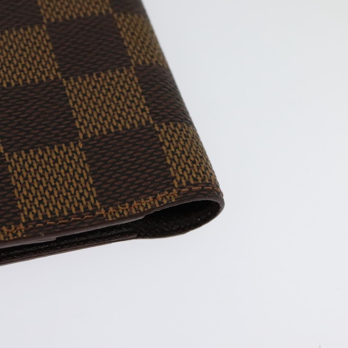 LOUIS VUITTON Damier Ebene Agenda Mini Day Planner Cover R20705 LV Auth 118844