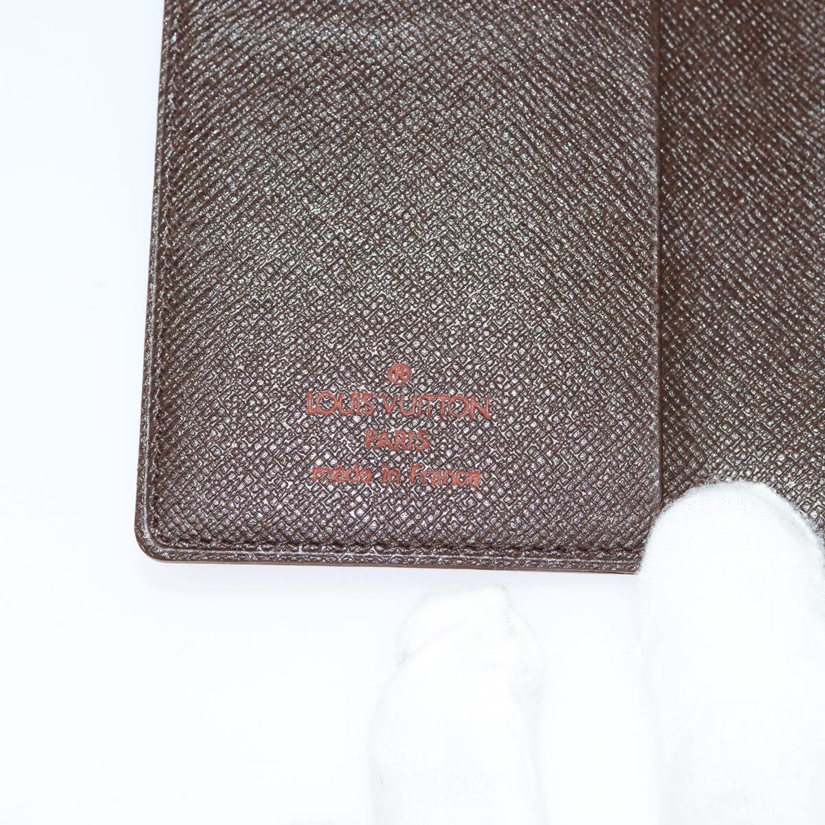 LOUIS VUITTON Damier Ebene Agenda Mini Day Planner Cover R20705 LV Auth 118844