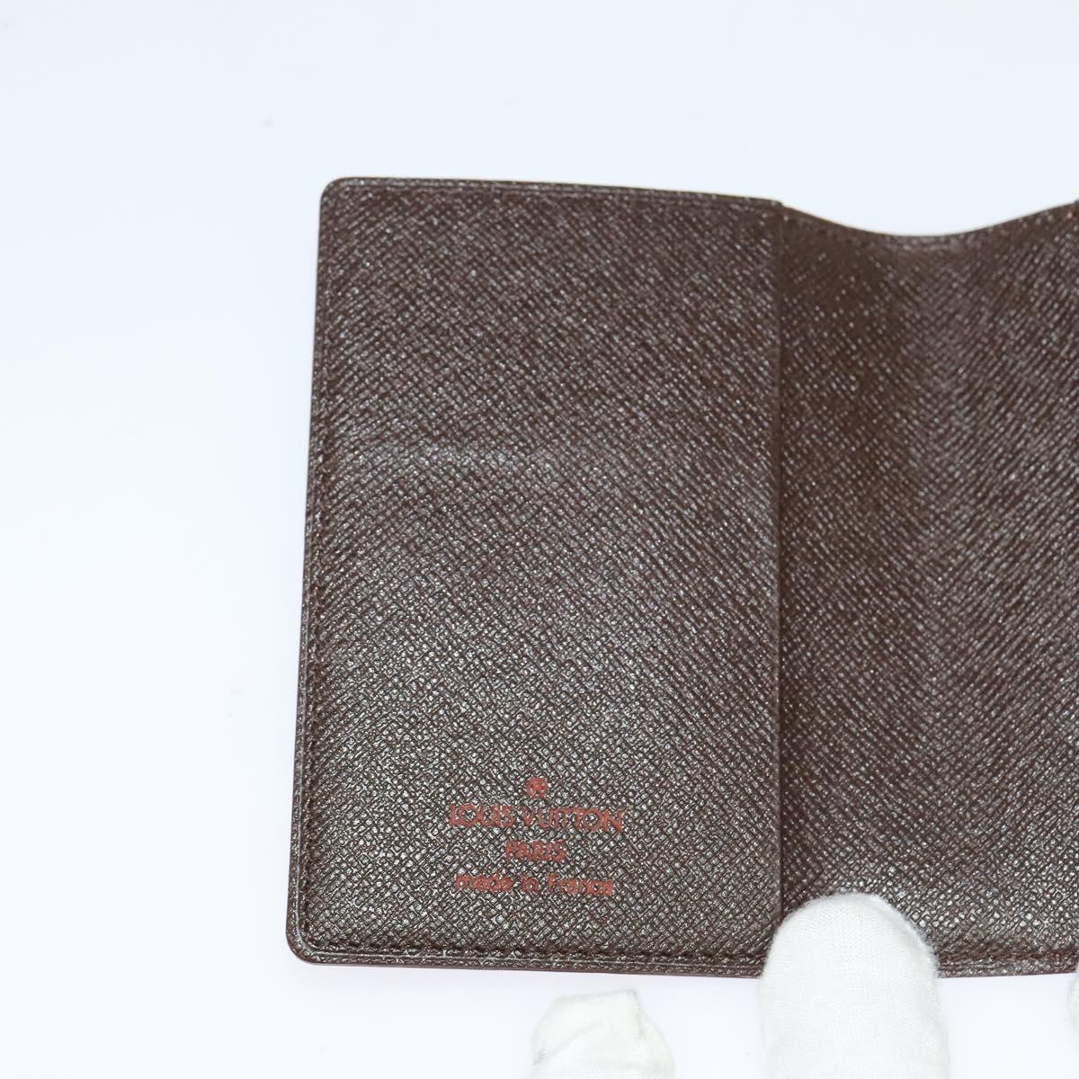 LOUIS VUITTON Damier Ebene Agenda Mini Day Planner Cover R20705 LV Auth 118844