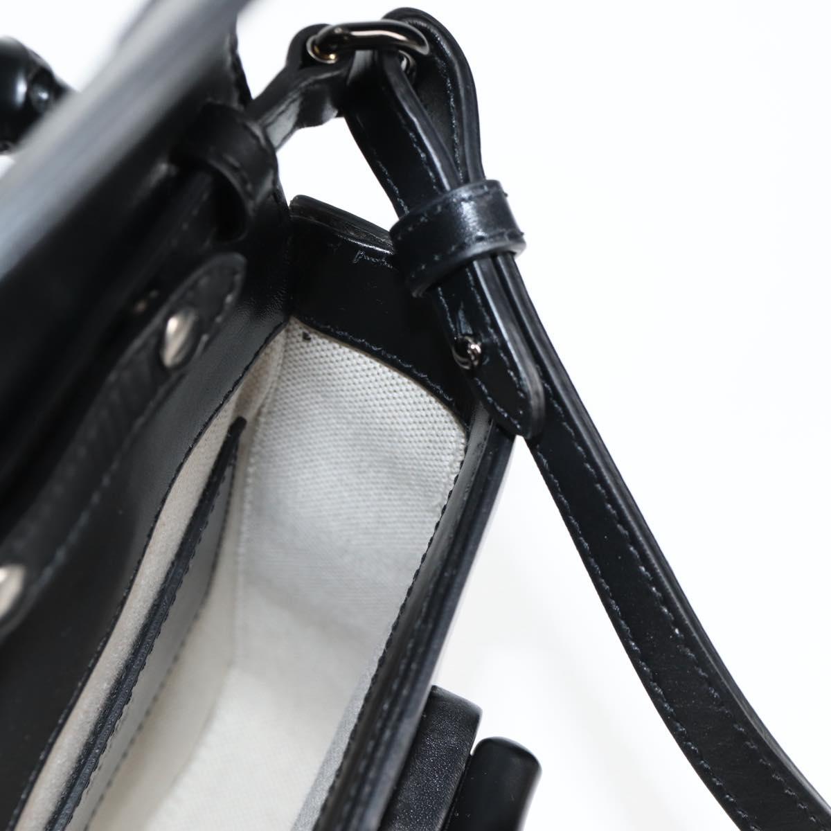 GUCCI Hand Bag Leather 2way Black 702106 Auth 118849M
