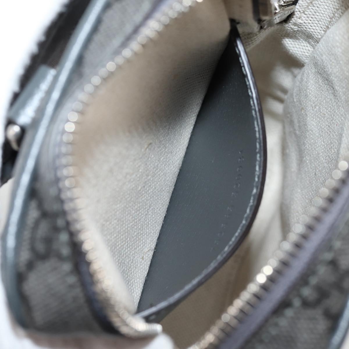 GUCCI Shoulder Bag PVC Gray Silver 752565 Auth 118850M