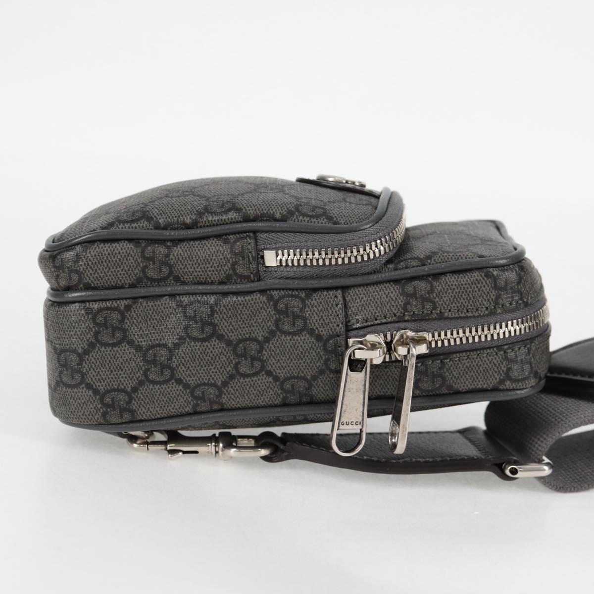 GUCCI Shoulder Bag PVC Gray Silver 752565 Auth 118850M
