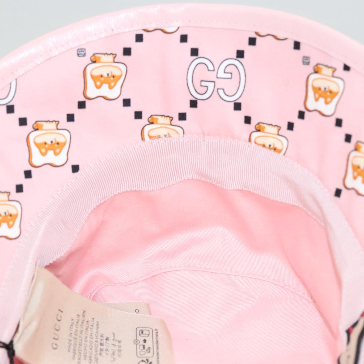 GUCCI Cap Canvas S Pink 727563 Auth 118856M