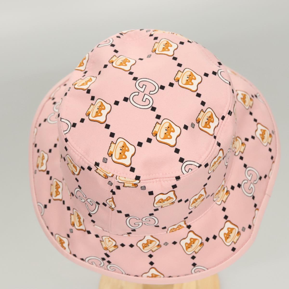 GUCCI Cap Canvas S Pink 727563 Auth 118856M