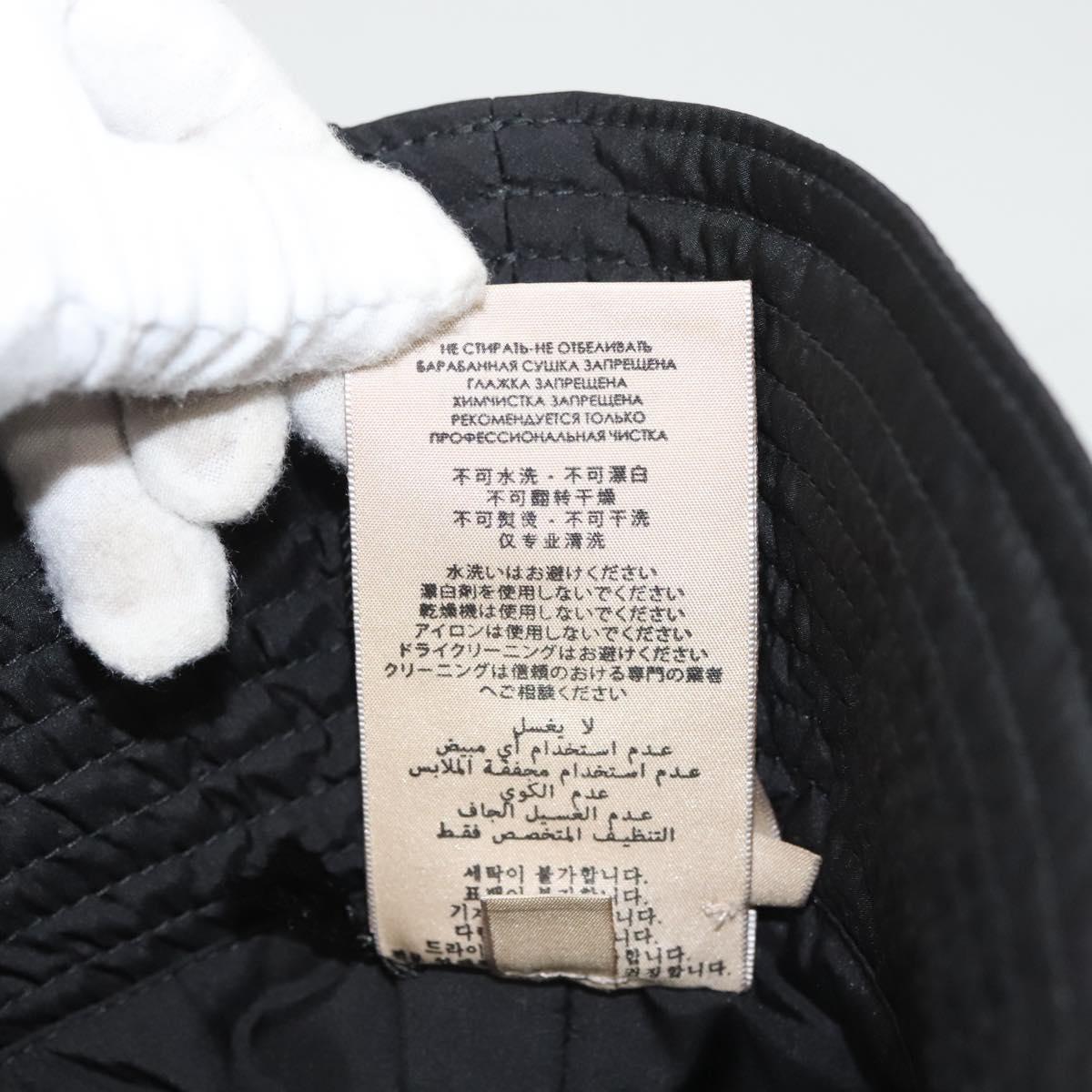 GUCCI Cap Nylon L Black 729470 Auth 118857M
