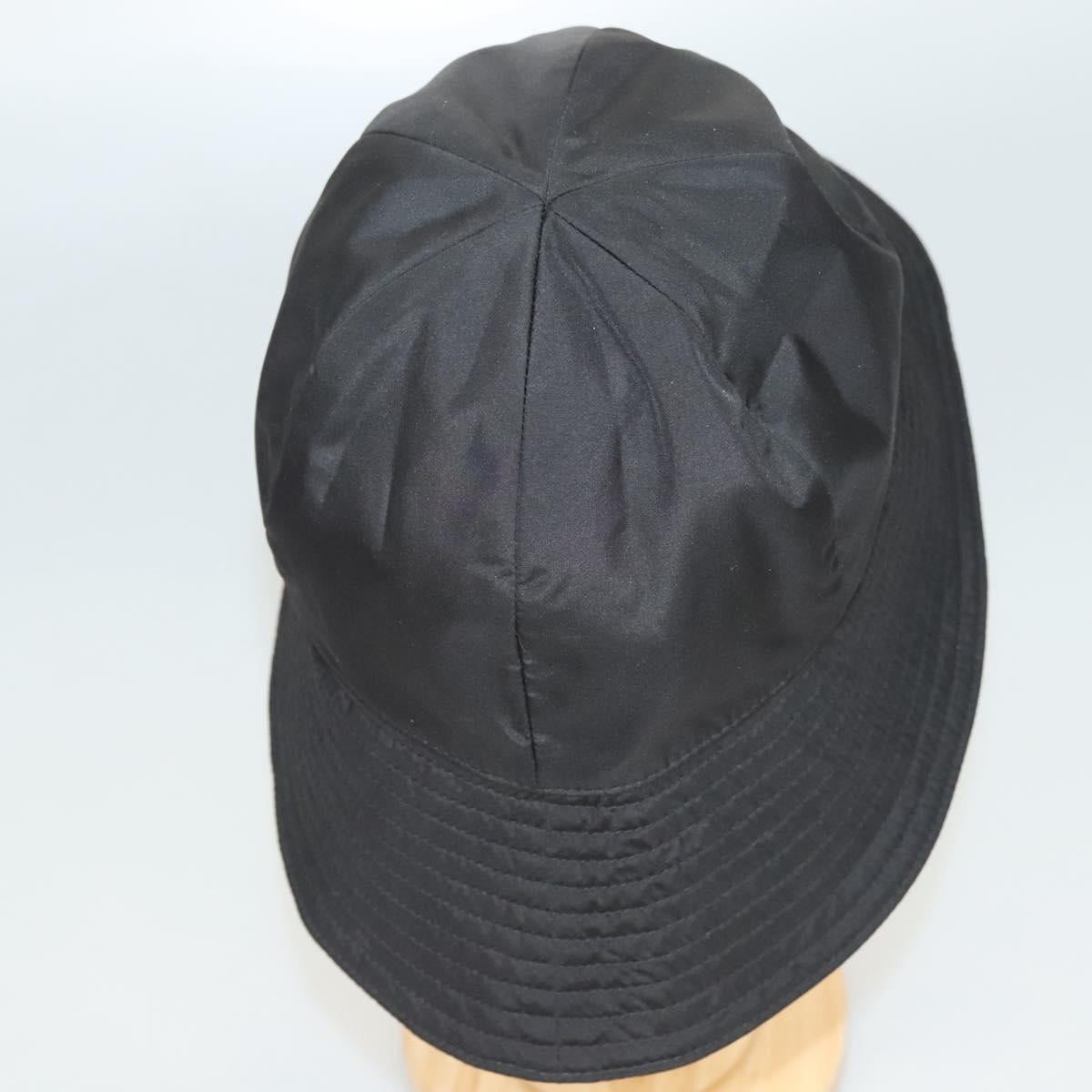GUCCI Cap Nylon L Black 729470 Auth 118857M