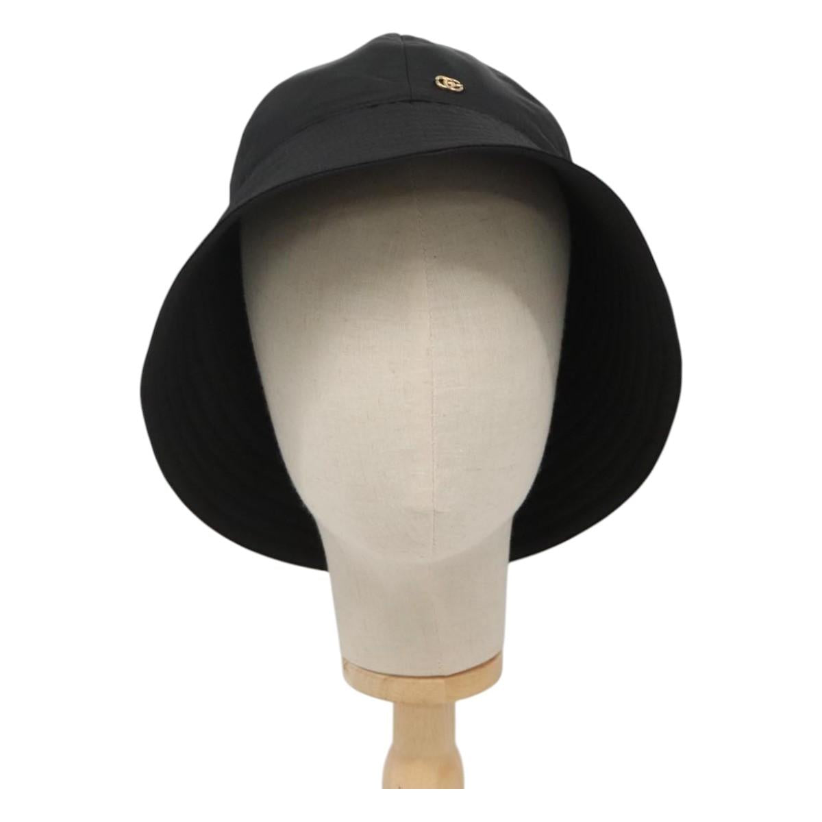 GUCCI Cap Nylon S Black 729470 Auth 118858M