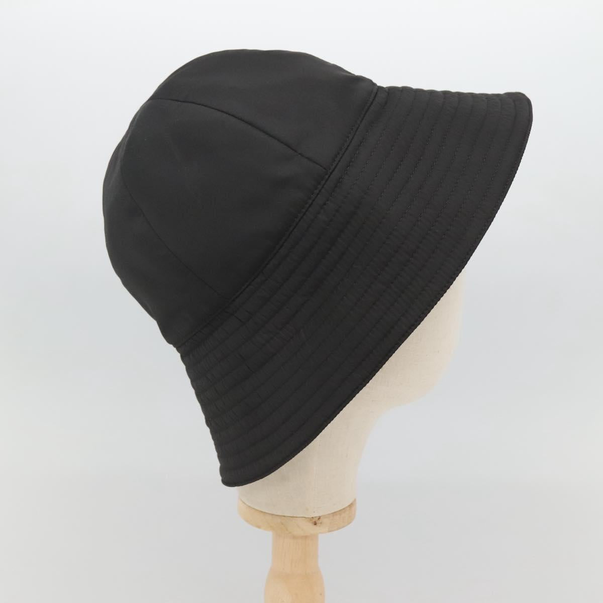 GUCCI Cap Nylon S Black 729470 Auth 118858M