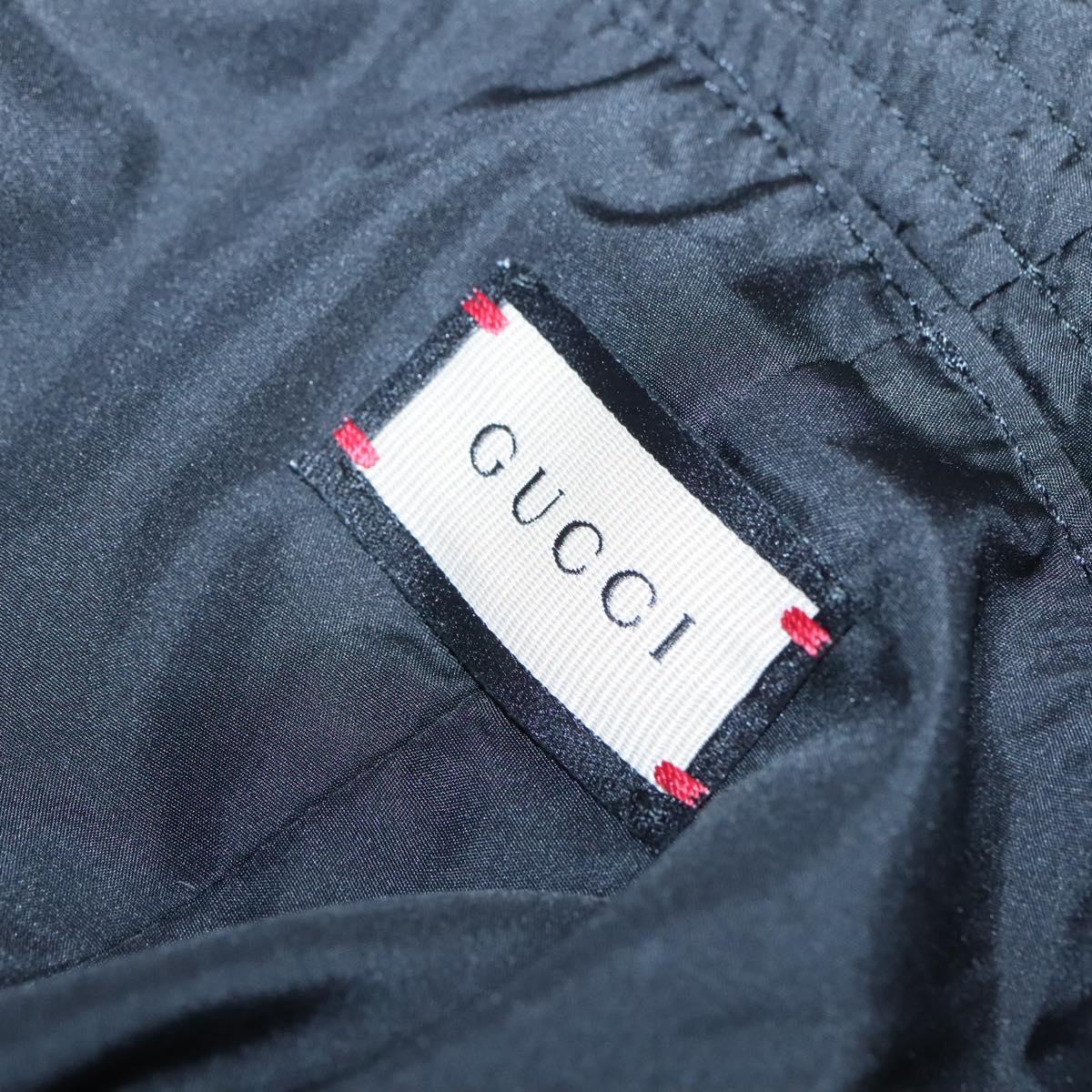 GUCCI Cap Nylon S Black 729470 Auth 118858M