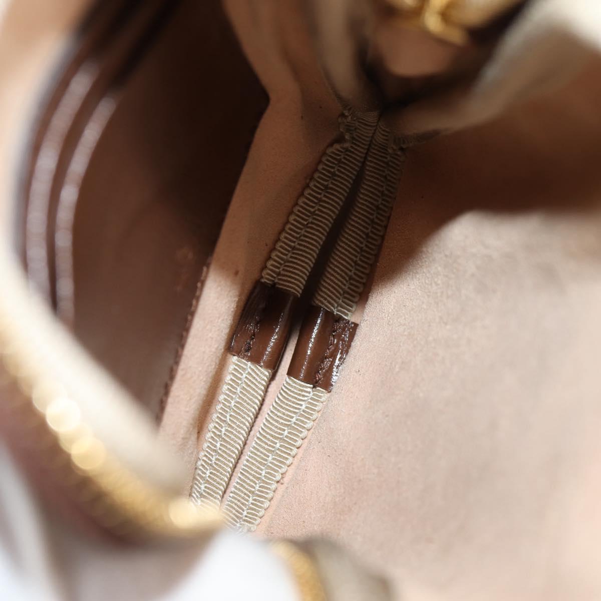 GUCCI GG Supreme Shoulder Bag PVC Beige Gold 700959 Auth 118864M
