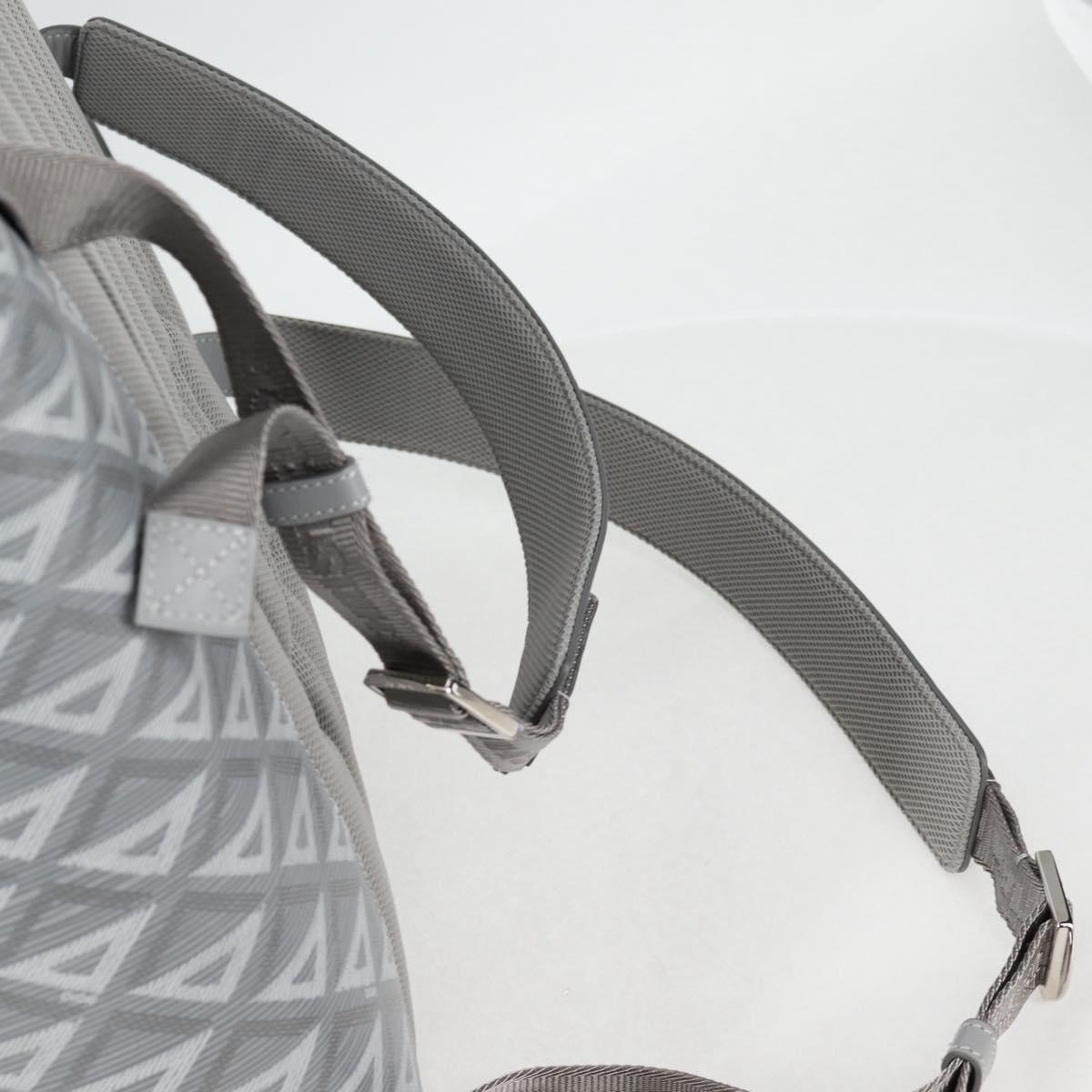 Christian Dior CD Diamond Backpack PVC Gray Auth 118893M