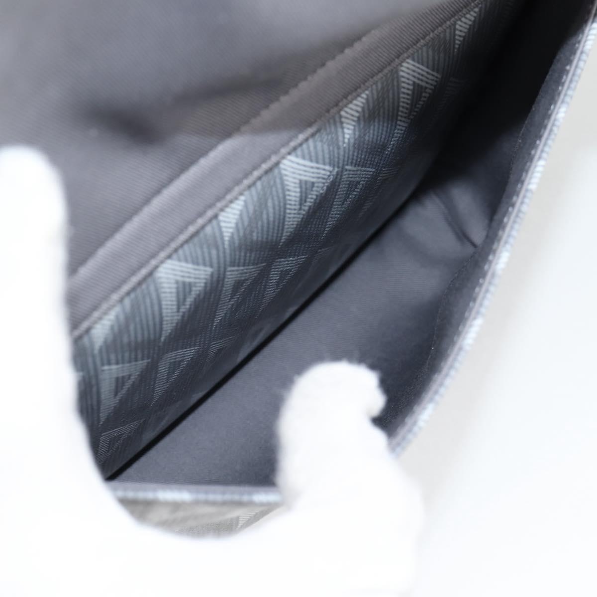 Christian Dior CD Diamond Backpack PVC Gray Auth 118893M