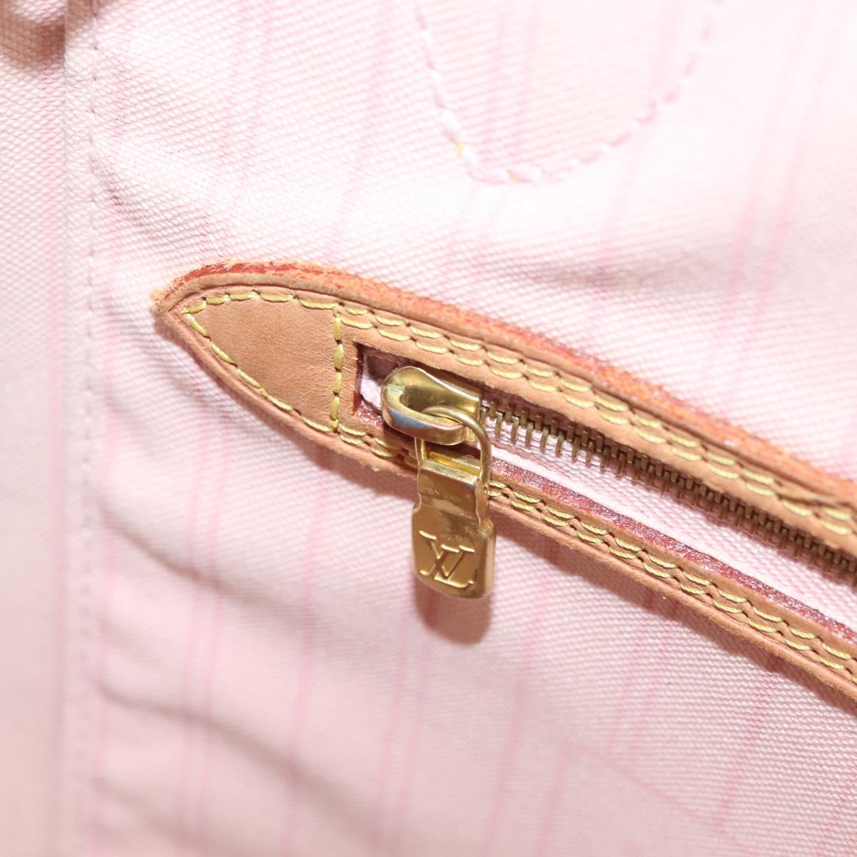 LOUIS VUITTON Damier Azur Neverfull MM Tote Bag N41605 LV Auth 118906