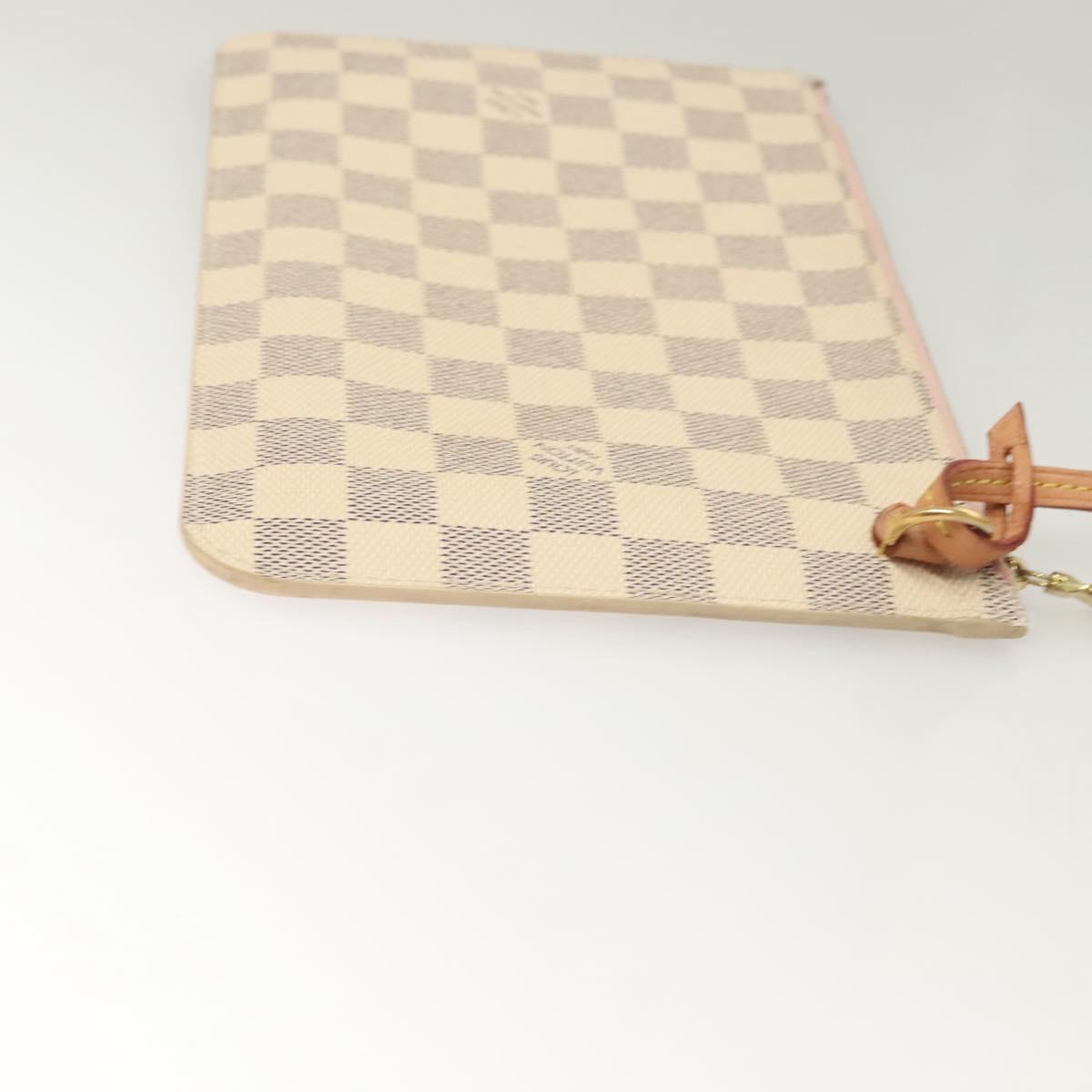 LOUIS VUITTON Damier Azur Neverfull MM Tote Bag N41605 LV Auth 118906