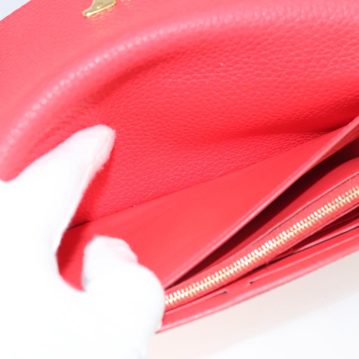 LOUIS VUITTON Portefeuille Capsine Wallet Taurillon Leather M69068 Auth 118907