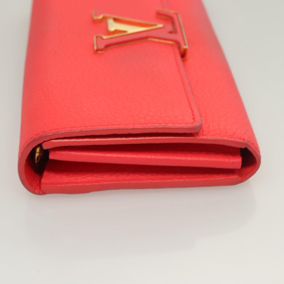 LOUIS VUITTON Portefeuille Capsine Wallet Taurillon Leather M69068 Auth 118907