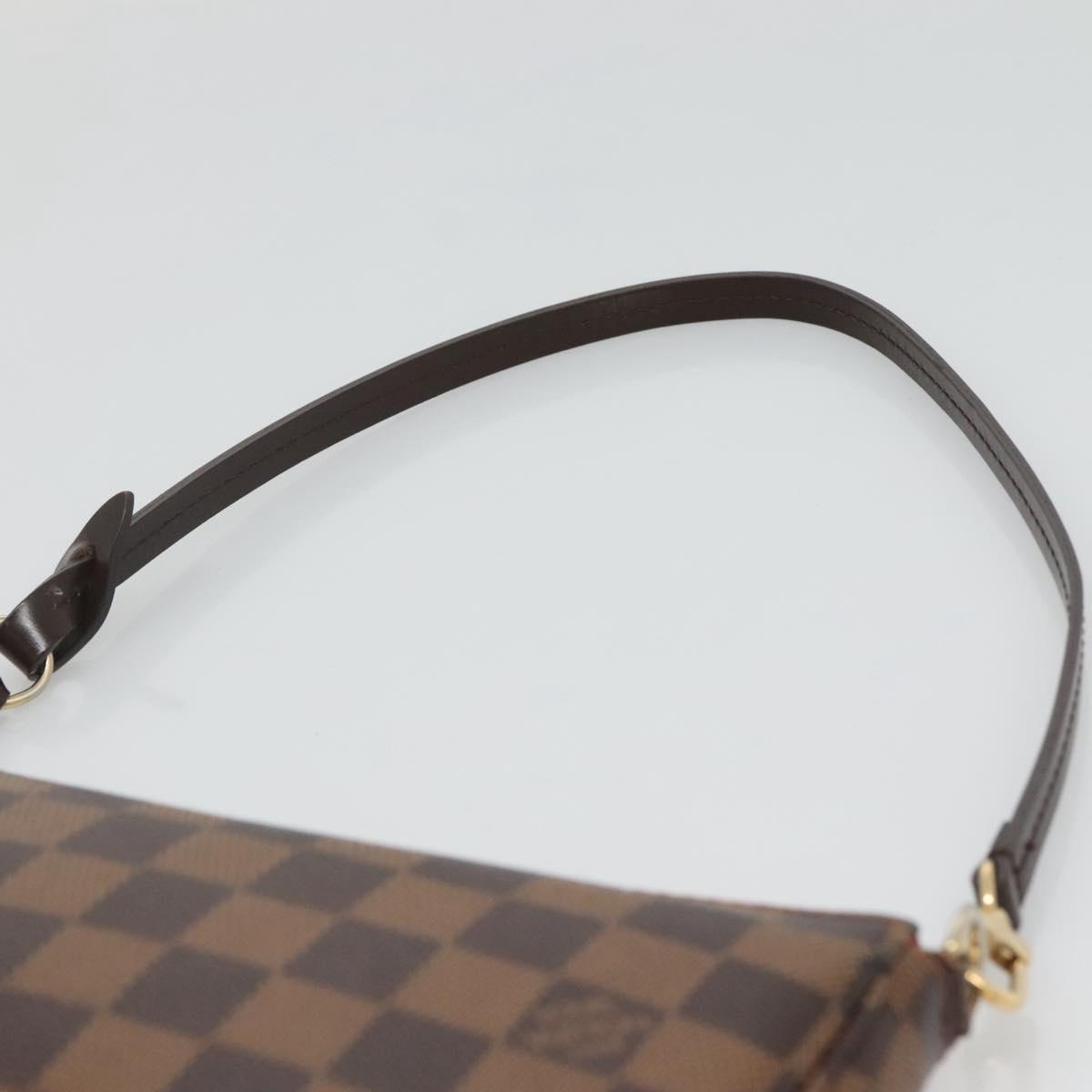 LOUIS VUITTON Damier Ebene Pochette Accessoires Pouch N41206 LV Auth 118915