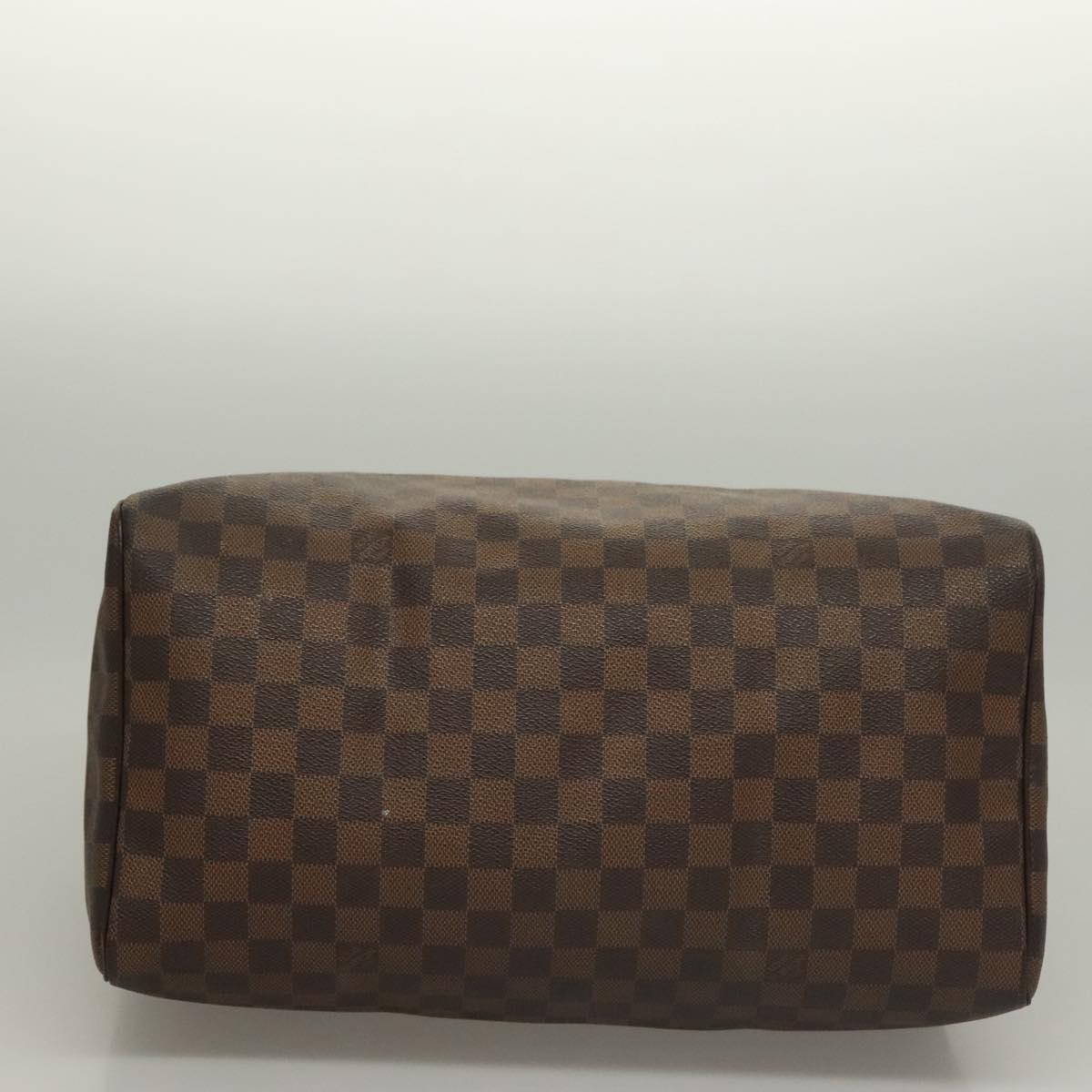 LOUIS VUITTON Damier Ebene Speedy 30 Hand Bag N41364 LV Auth 118939