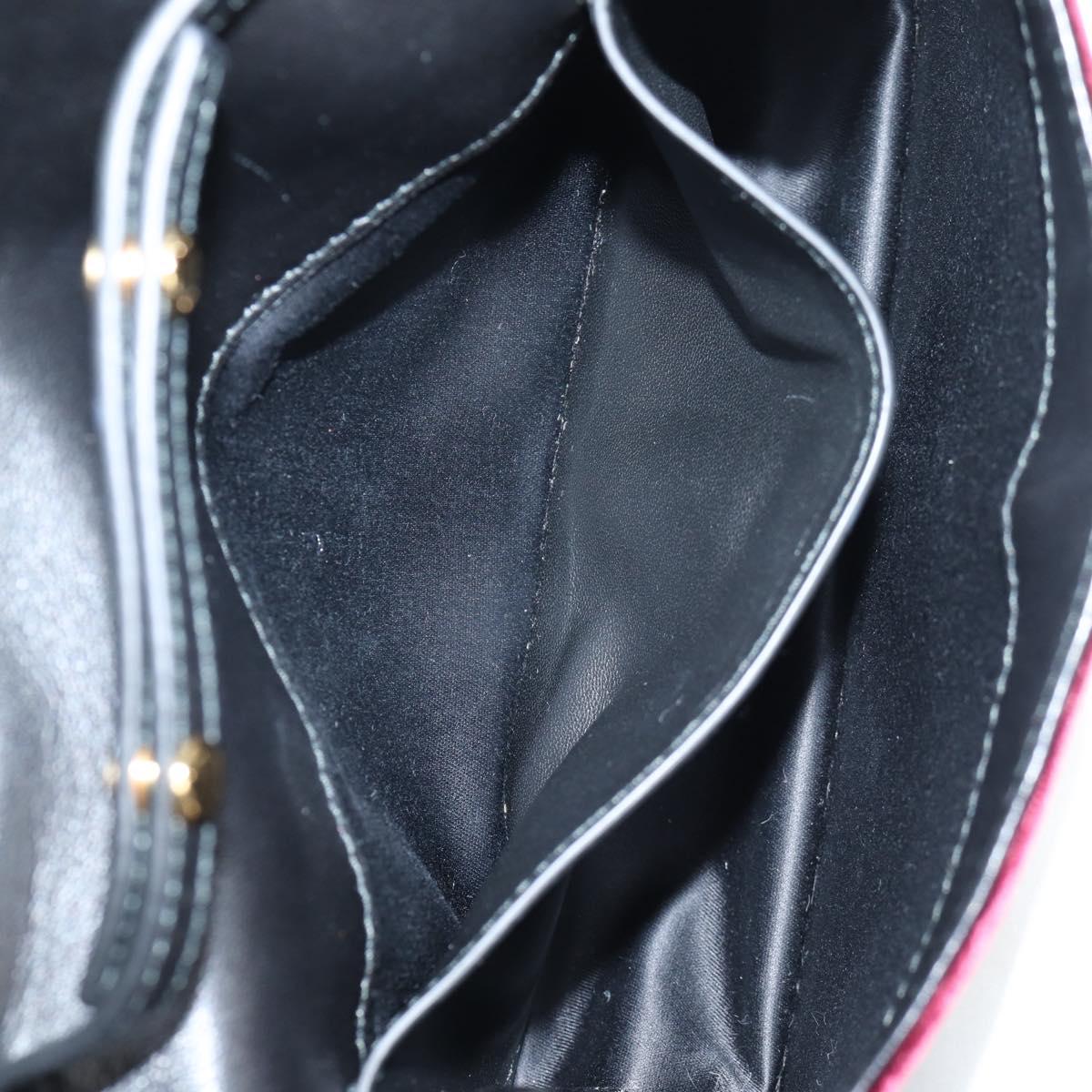 Miu Miu Matelasse Bijoux Shoulder Bag Velor Wine Red Gold Auth 118941M