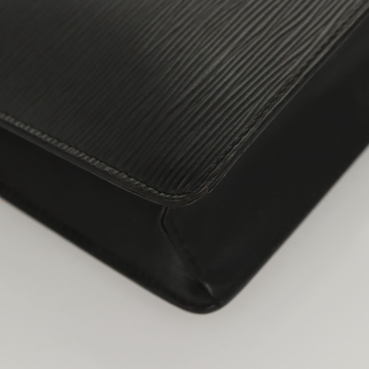 LOUIS VUITTON Epi Pochette Homme Clutch Bag Black Noir M52522 LV Auth 119003