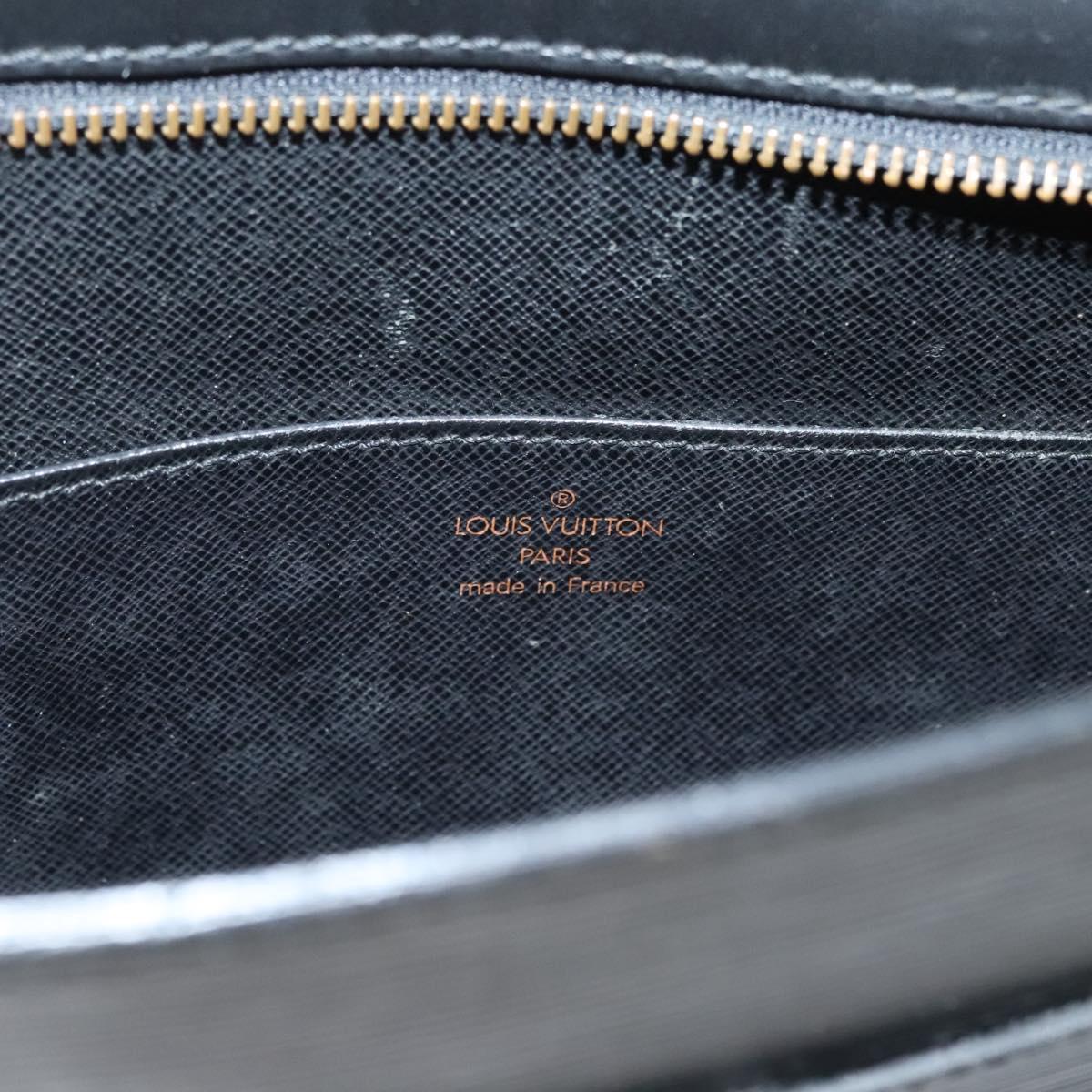 LOUIS VUITTON Epi Pochette Homme Clutch Bag Black Noir M52522 LV Auth 119003