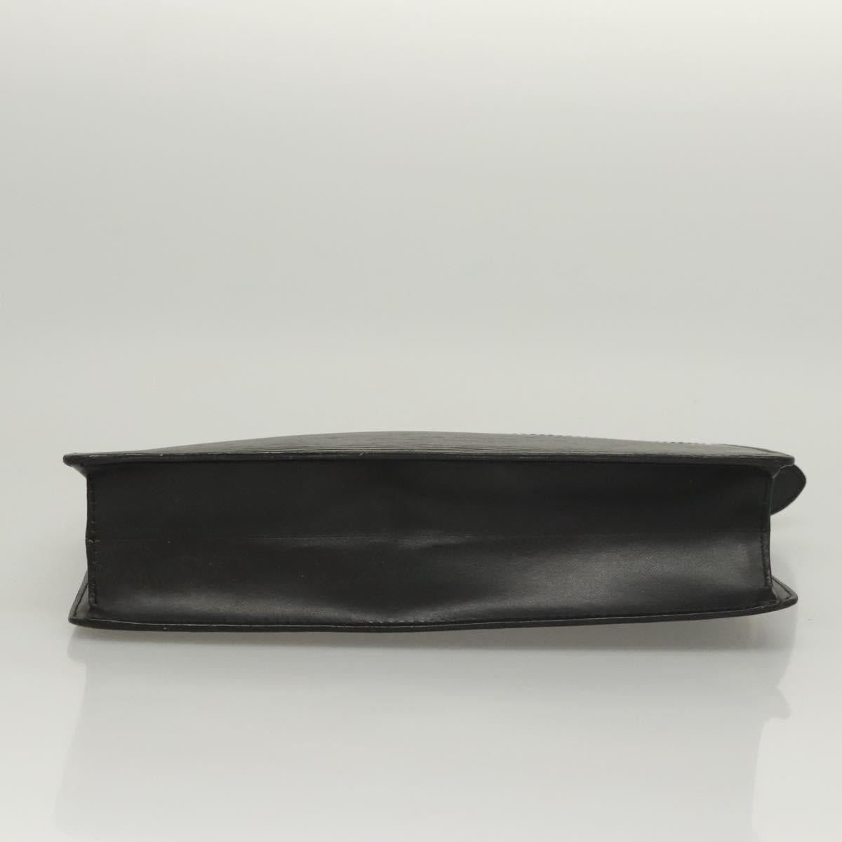LOUIS VUITTON Epi Pochette Homme Clutch Bag Black Noir M52522 LV Auth 119003