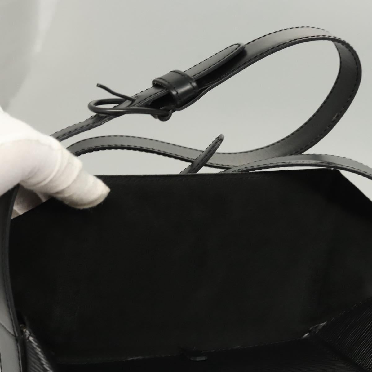 LOUIS VUITTON Epi Sac Seau Shoulder Bag Black M80161 LV Auth 119004