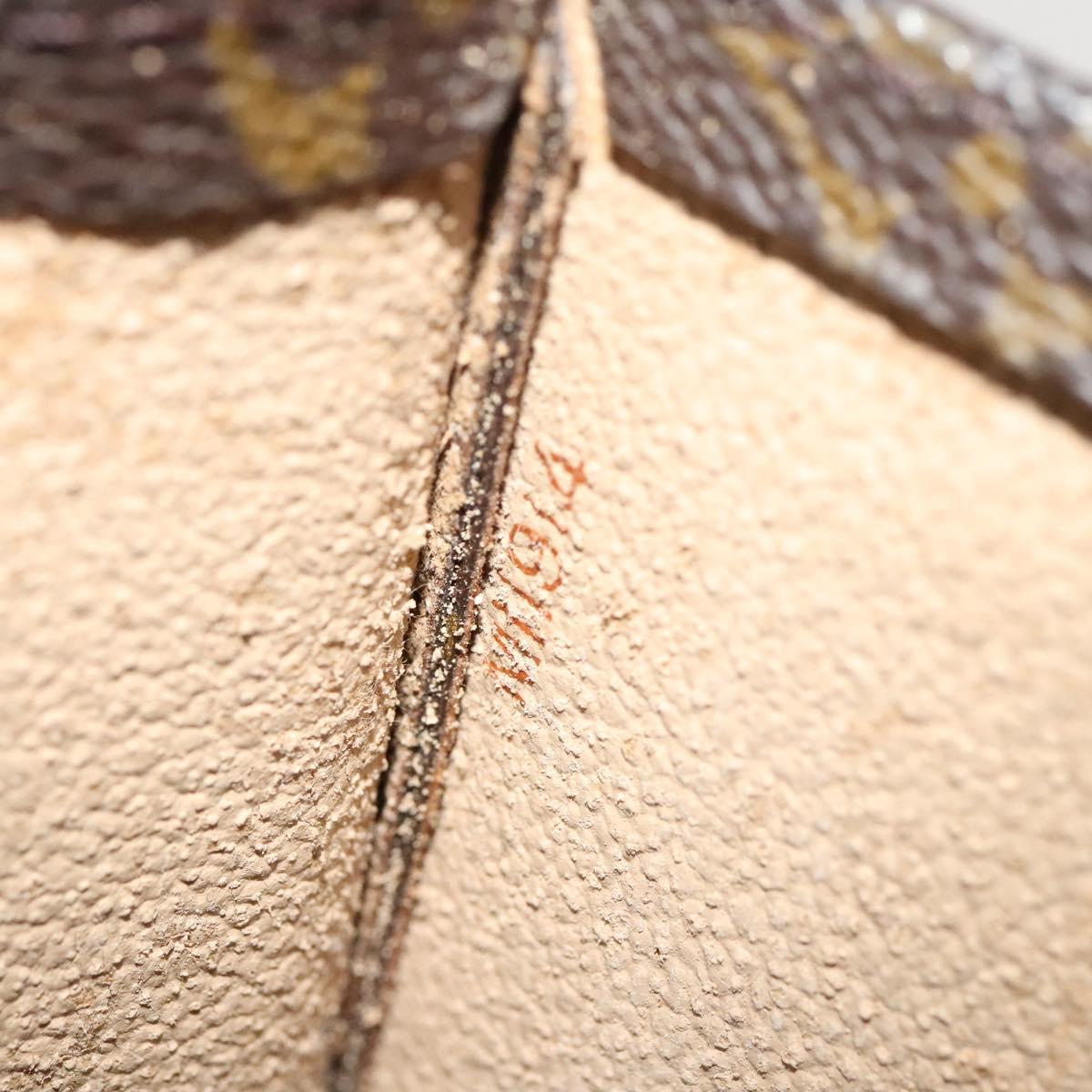 LOUIS VUITTON Monogram Sac Plat Hand Bag M51140 LV Auth 119012