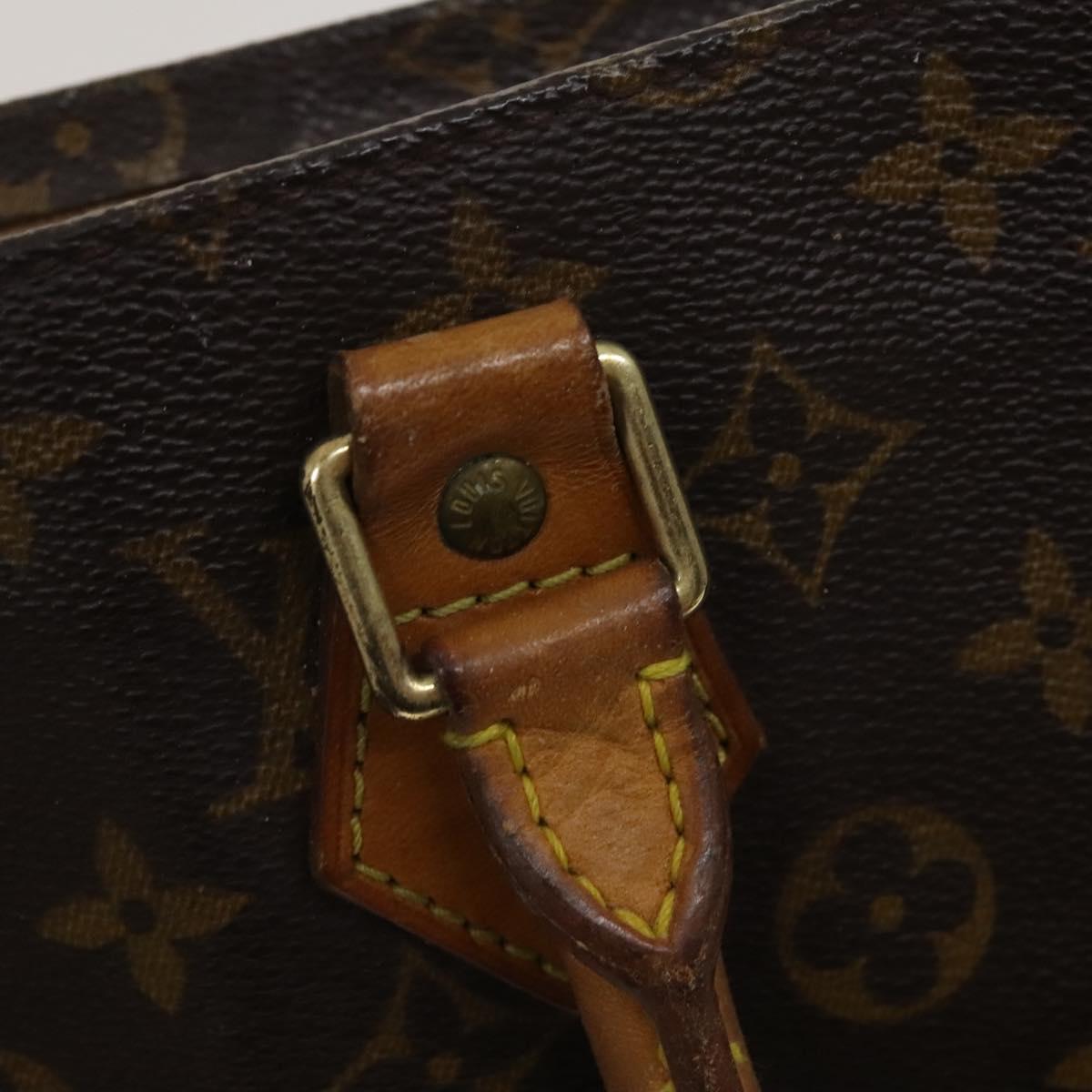 LOUIS VUITTON Monogram Sac Plat Hand Bag M51140 LV Auth 119040