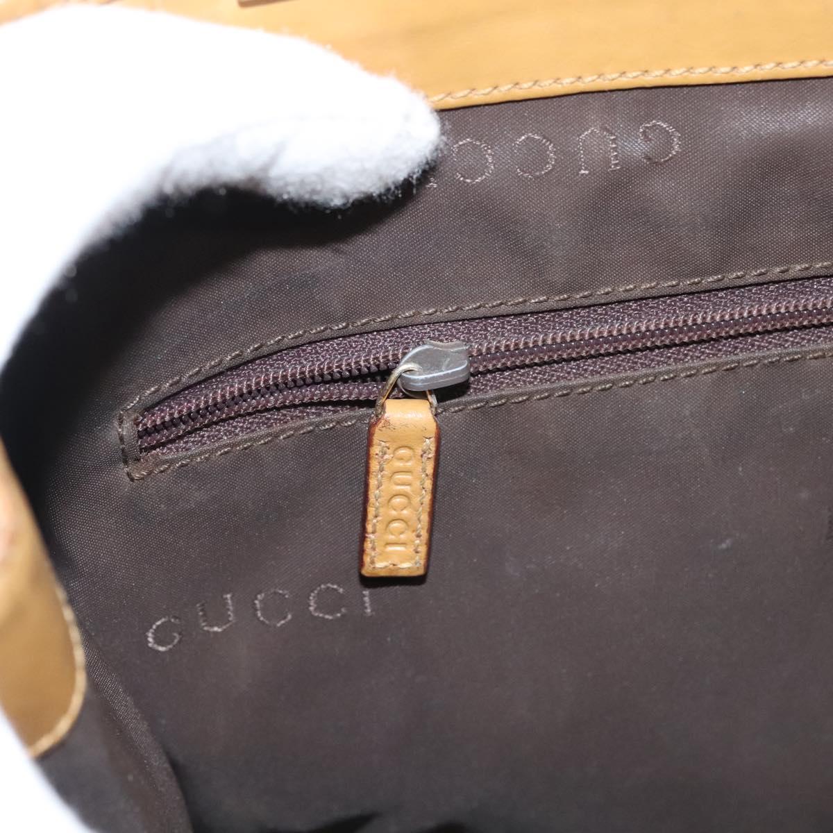 GUCCI GG Canvas Jackie Shoulder Bag Beige Gold 002 1073 3444 Auth 119187