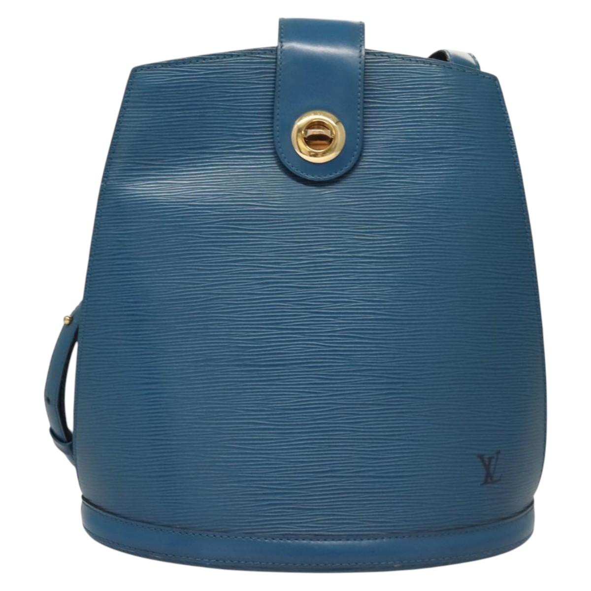 LOUIS VUITTON Epi Cluny Shoulder Bag Blue M52255 LV Auth 119203