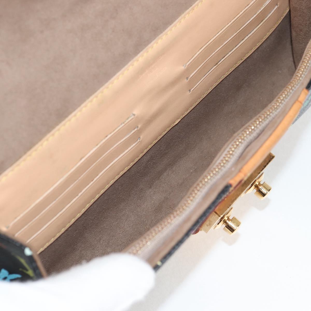 LOUIS VUITTON Multicolor Pochette Courtney Clutch Bag Black M45640 Auth 119221V