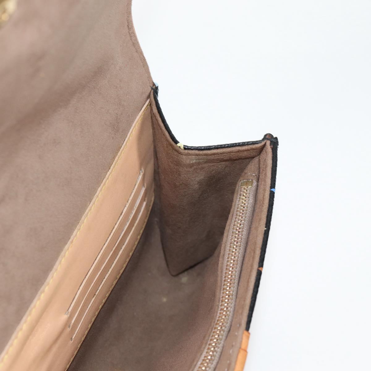 LOUIS VUITTON Multicolor Pochette Courtney Clutch Bag Black M45640 Auth 119221V