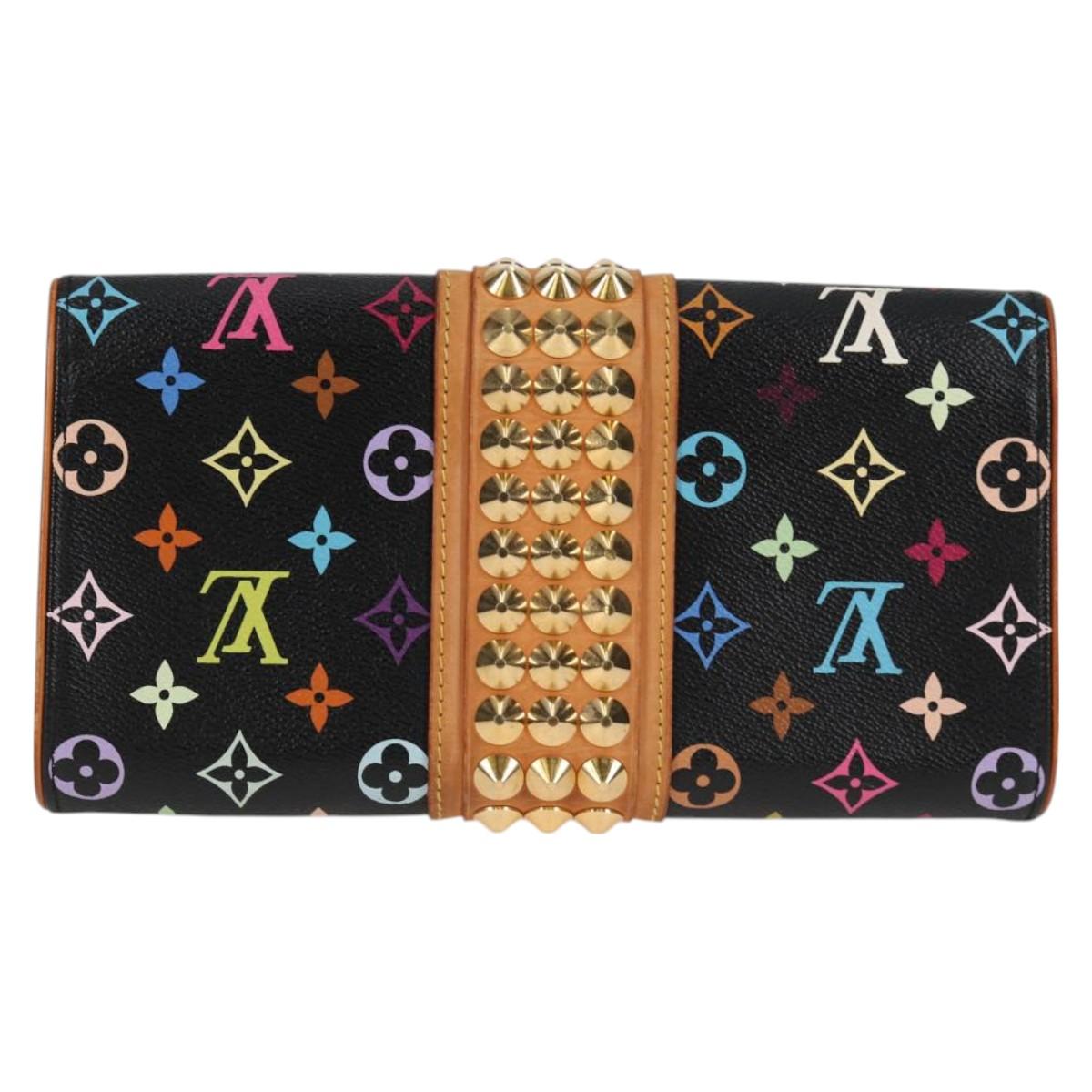 LOUIS VUITTON Multicolor Pochette Courtney Clutch Bag Black M45640 Auth 119221V