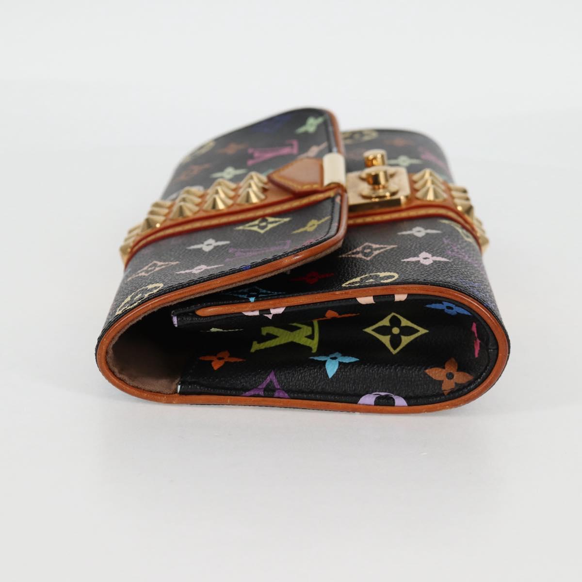 LOUIS VUITTON Multicolor Pochette Courtney Clutch Bag Black M45640 Auth 119221V