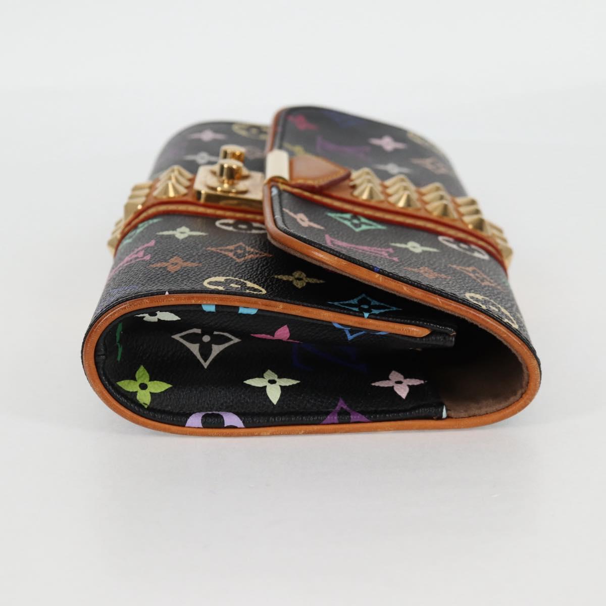 LOUIS VUITTON Multicolor Pochette Courtney Clutch Bag Black M45640 Auth 119221V