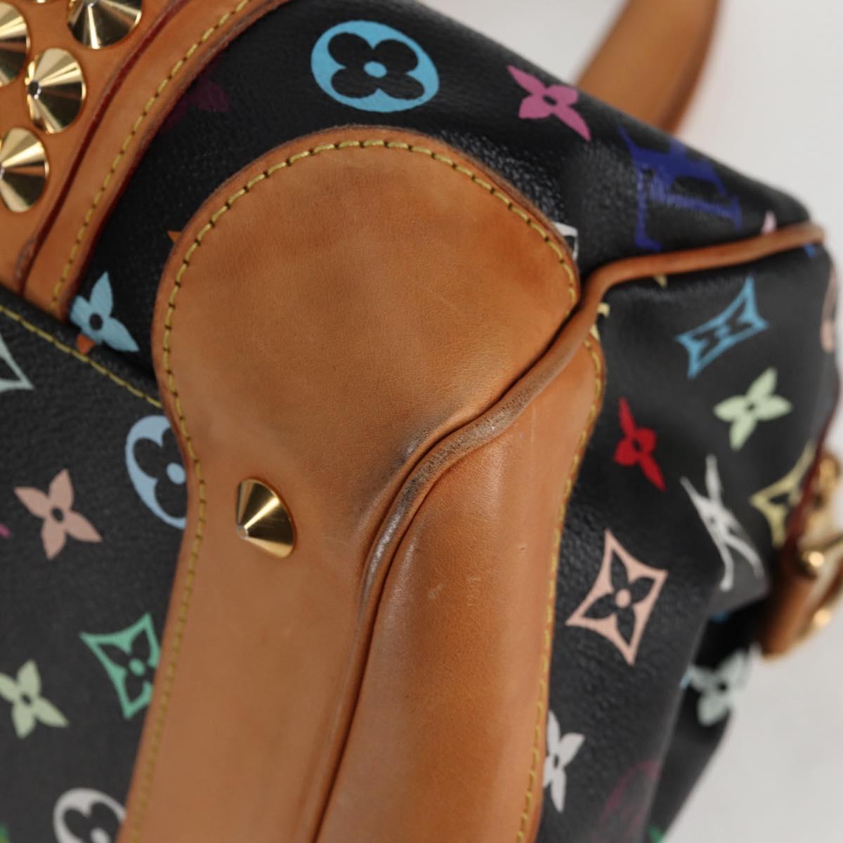 LOUIS VUITTON Monogram Multicolor Courtney MM Bag 2way Black M45642 Auth 119223V