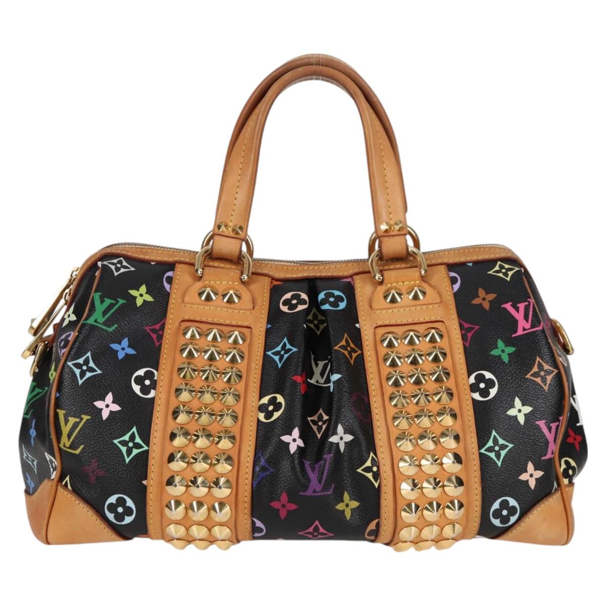 LOUIS VUITTON Monogram Multicolor Courtney MM Bag 2way Black M45642 Auth 119223V