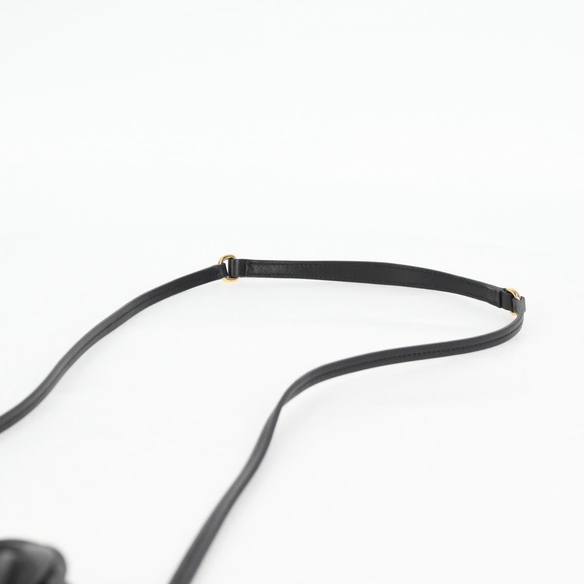 Miu Miu Matelasse Hand Bag Leather 2way Black Auth 119232SM