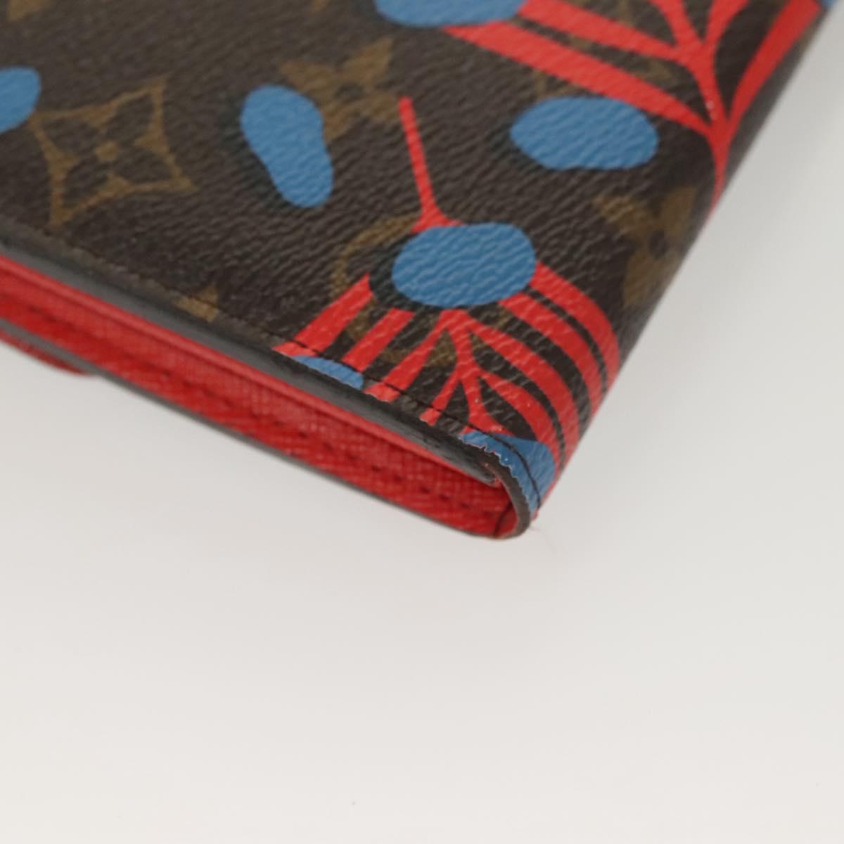 LOUIS VUITTON Monogram Jungle Dot Portefeuille Sarah Wallet M41381 Auth 119252V