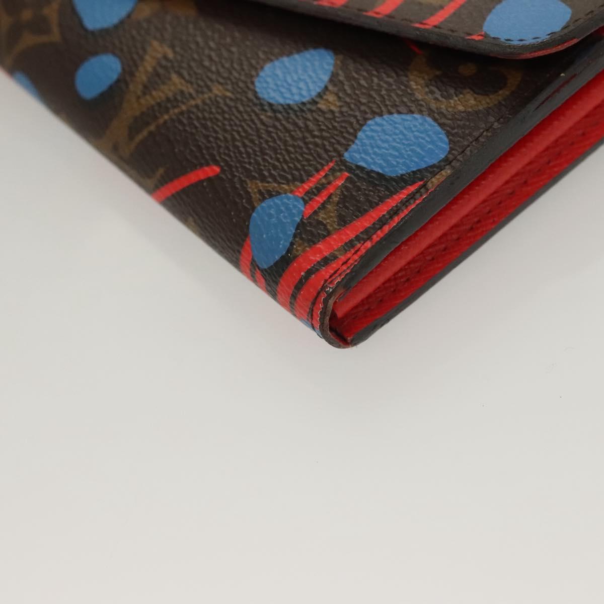LOUIS VUITTON Monogram Jungle Dot Portefeuille Sarah Wallet M41381 Auth 119252V