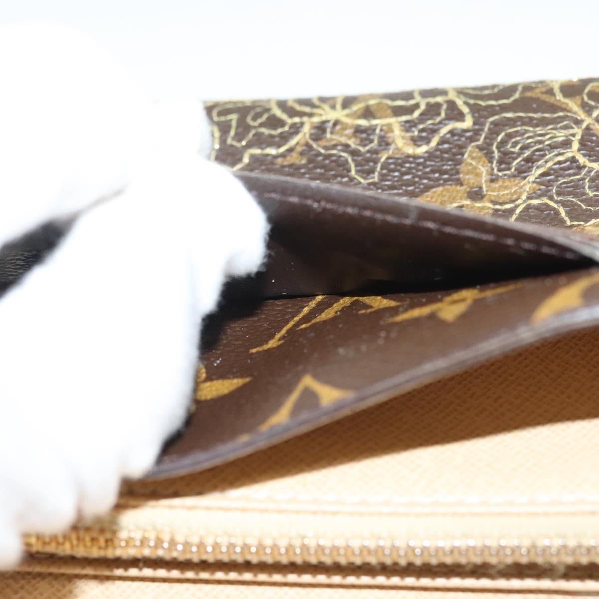 LOUIS VUITTON Monogram Dentelle Portefeuille Sarah Wallet M95390 LV Auth 119253V