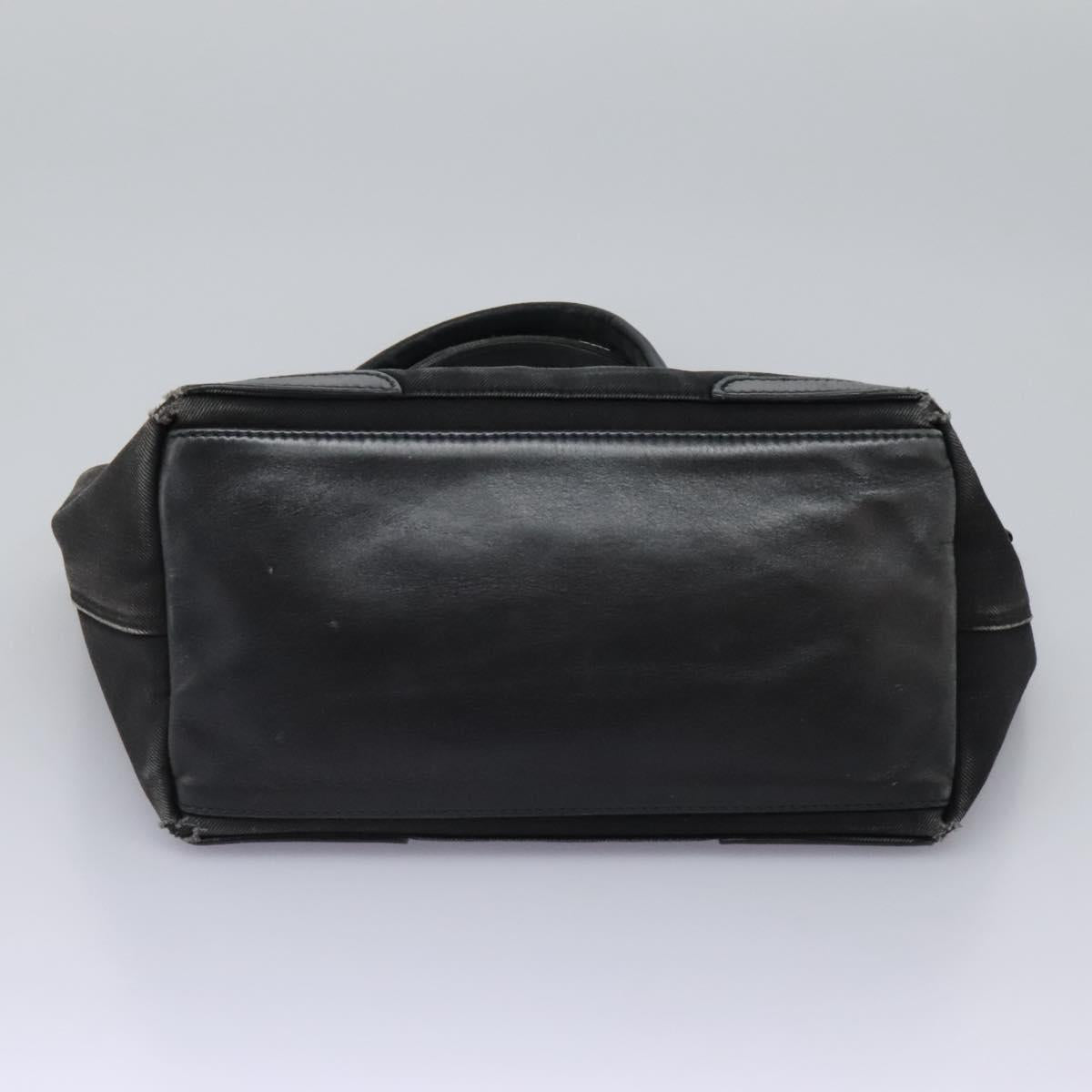 BALENCIAGA Navy Cabas Hand Bag Canvas Black 339933 Auth 119311