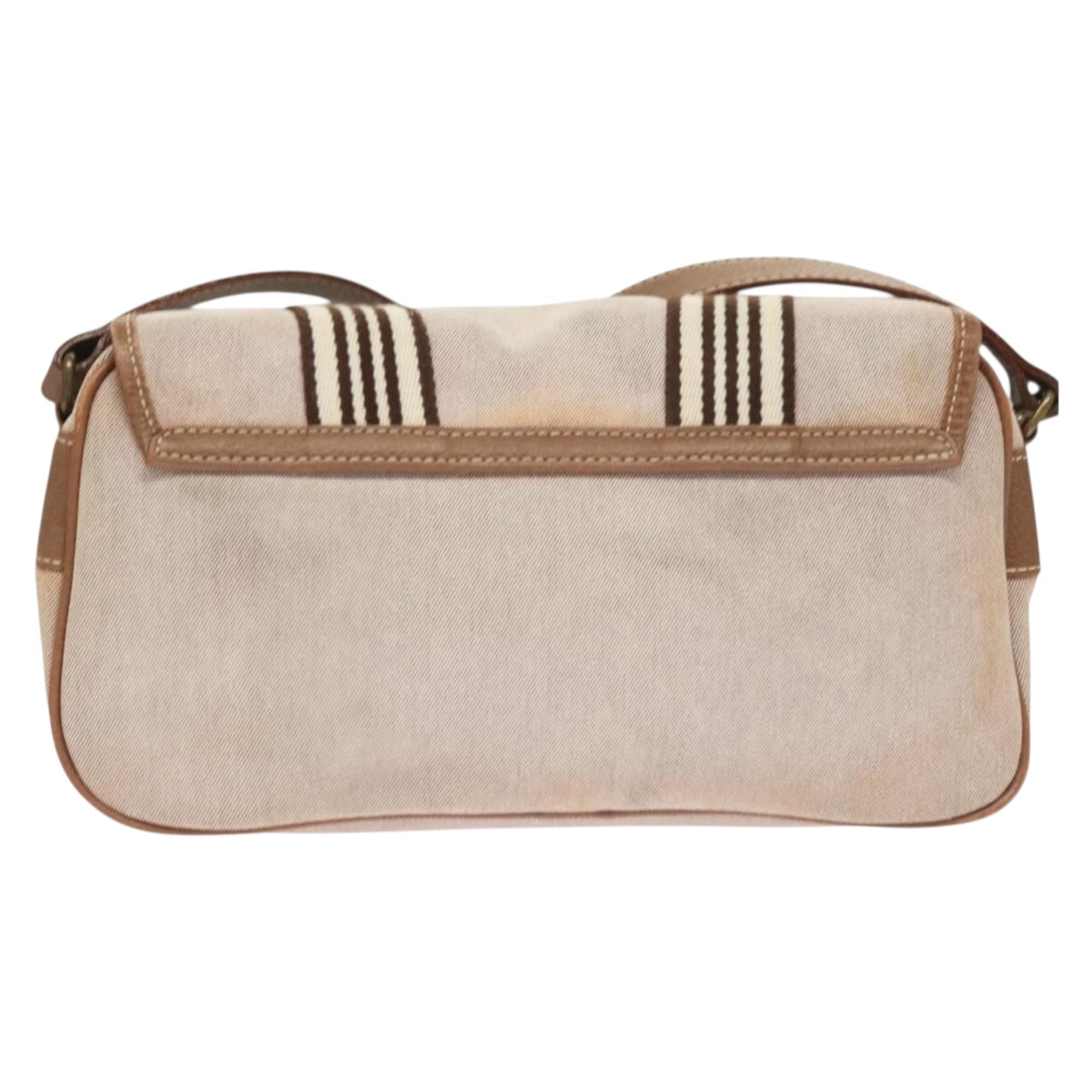 BURBERRY Blue Label Shoulder Bag Canvas Pink Auth 119316