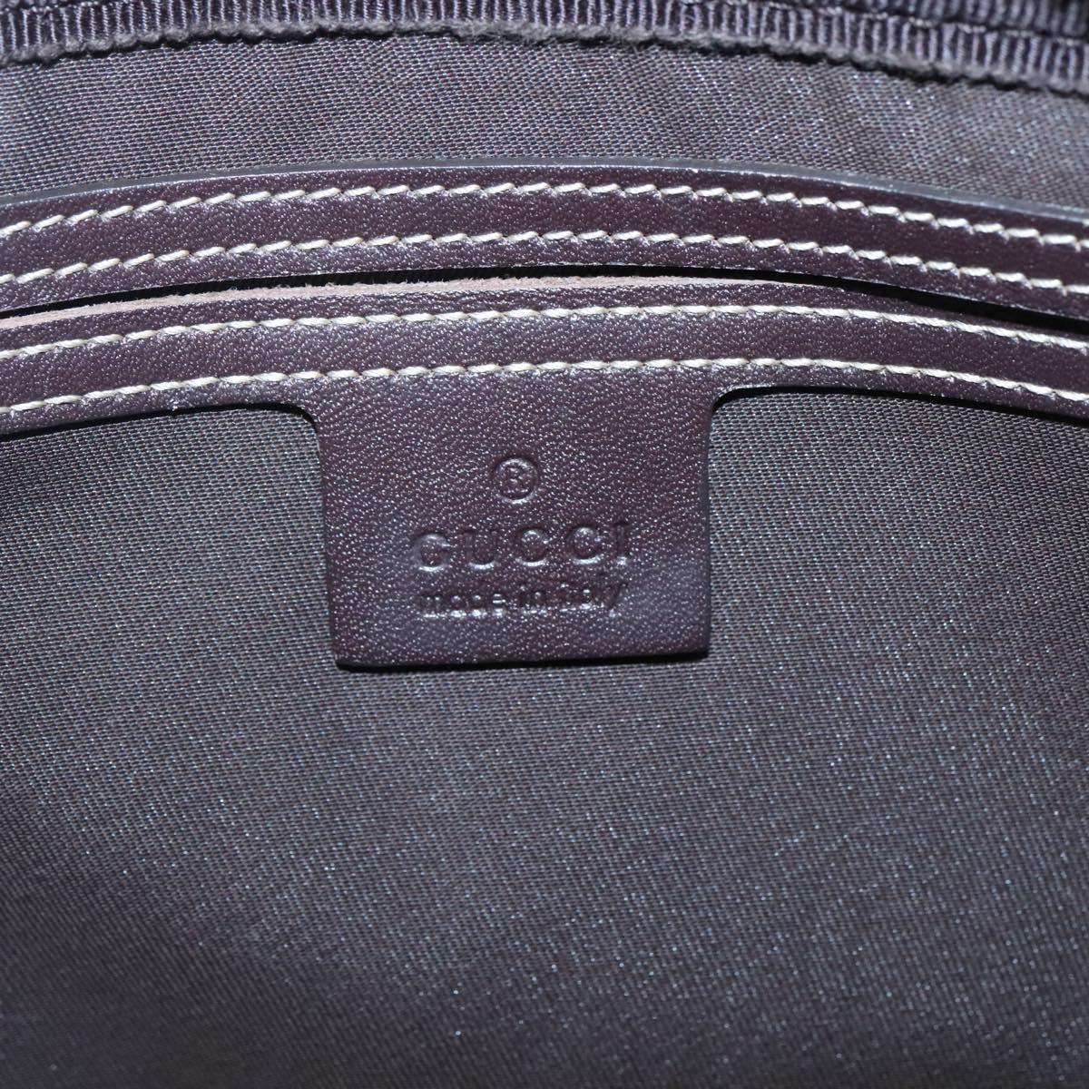 GUCCI GG Supreme Shoulder Bag PVC Leather Beige Gold 201448 Auth 119359
