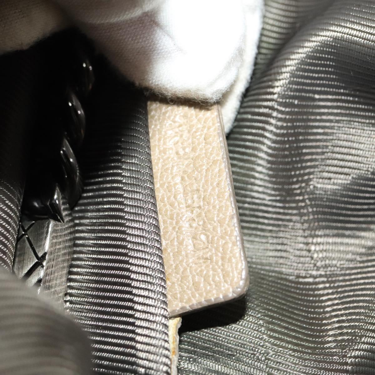 BURBERRY Shoulder Bag Leather Beige Auth 119364