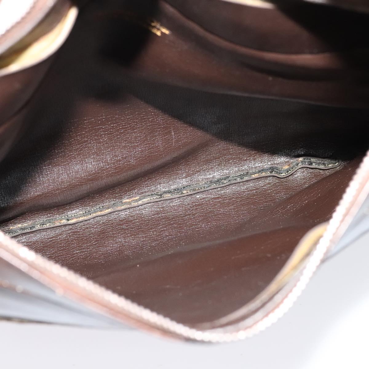 Christian Dior Trotter Canvas Shoulder Bag Brown Auth 119375