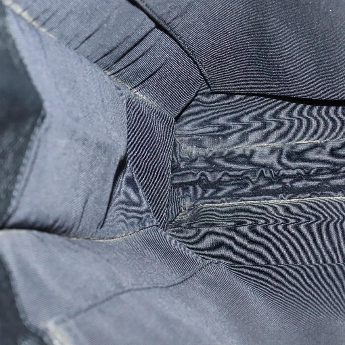 CHANEL COCO Mark Hand Bag Calf Skin Black Gold CC Auth 119391